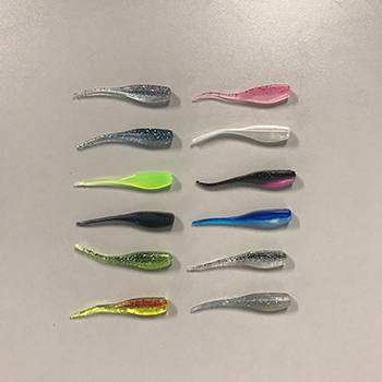 Crappie Fluke Soft Plastic Fishing Bait Lure Tackle Crappie Bass Walleye
