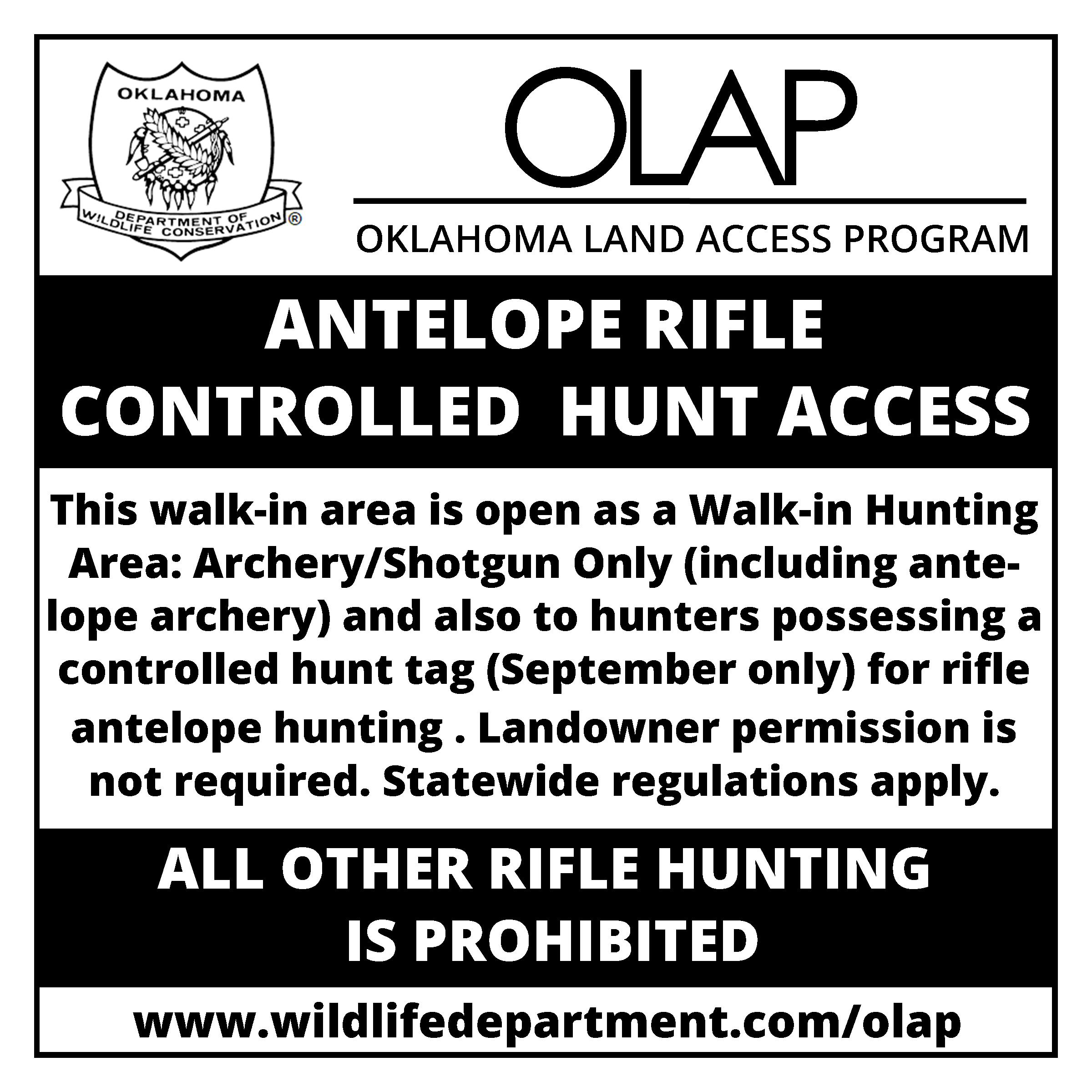 Maps (OLAP) Oklahoma Department of Wildlife Conservation
