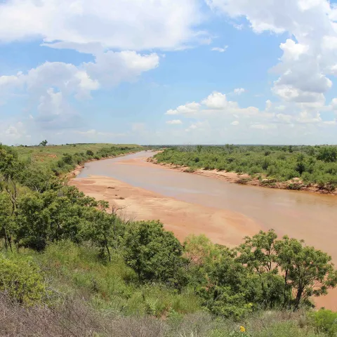 Red river, photo by Jennifer Benge