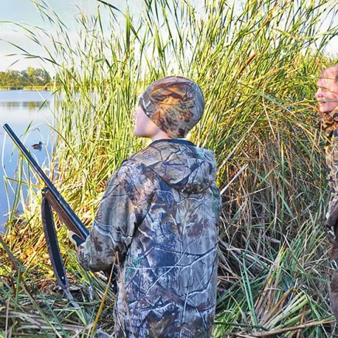 Youth waterfowl hunter.