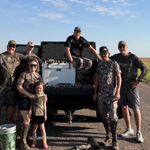 Kaley O and their groups harvested Oklahoma Dove.