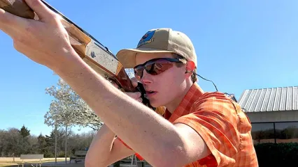 Adam Dryer legendary ODWC intern shows off how to shoot a shotgun.