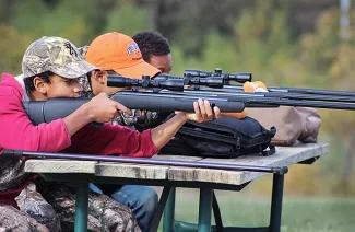 Youths receive shooting education as a part of the first-time hunting experience provided by the Oklahoma Youth Hunting Program. Applications for this year's hunts are due by Sept. 15. (OYHP Photo)