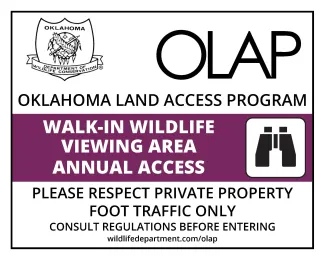 OLAP Boundary Wildlife Sign