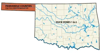 Duck Hunting Zones Map