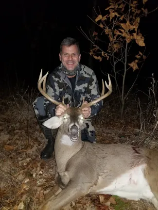 Brian Price with his first deer.