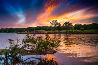 Arcadia lake sunset.  Photo by Steve Ancik/RPS 2020