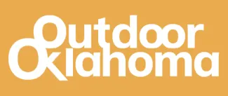 Outdoor Oklahoma logo white on yellow.