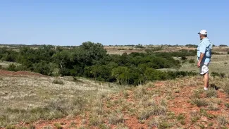 Malson is working to revive riparian areas on his property.