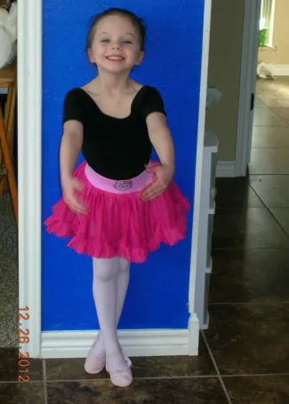 amelia dancing as a little girl