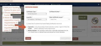 Choose apprentice designation