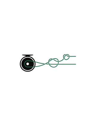 An image of an arbor knot. Commonly used to tie fishing line around the reel. 
