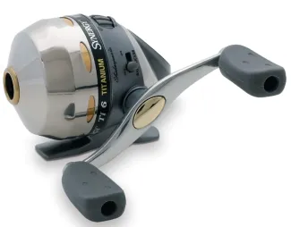 A spincast reel. 