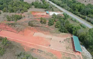 Lexington WMA shooting range before construction began.