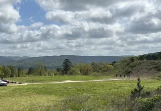 Before the construction began on the Pushmataha WMA Shooting Range.