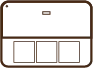 A brown icon of a website.